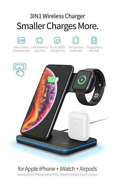 Chargeur Universel Sans Fil Qi 15 W Pour Iphone X 8 Xiaomi Charge