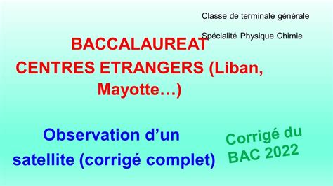 Baccalaur At Centres Trangers Liban Mayotte Observation Dun