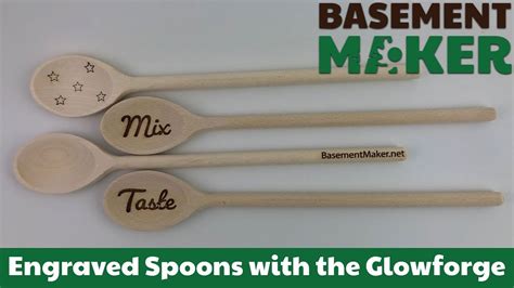 Engraved Spoons With The Glowforge Using A Snapmark Jig YouTube