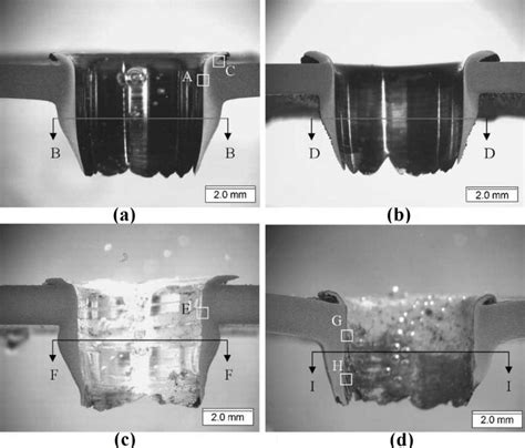 Cross Sections Of Friction Drilled Holes In A Aisi 1020 Steel B