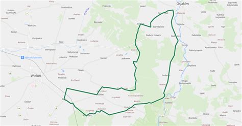 Wierzchlas Osjaków Wierzchlas EWI 2 mapa Velomapa pl