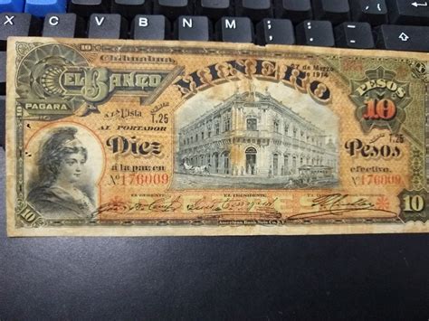 Billete De Pesos Banco Minero De Chihuahua Meses Sin Intereses