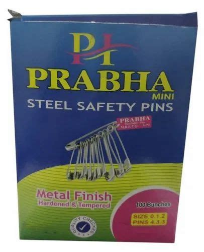 Mini Steel Safety Pin Quantity Per Pack 25 Bounch 250 Piece At Rs 87