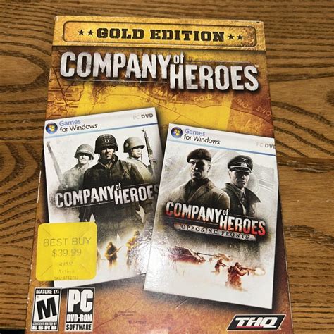 Company Of Heroes Gold Edition Pc 2008 752919493359 Ebay