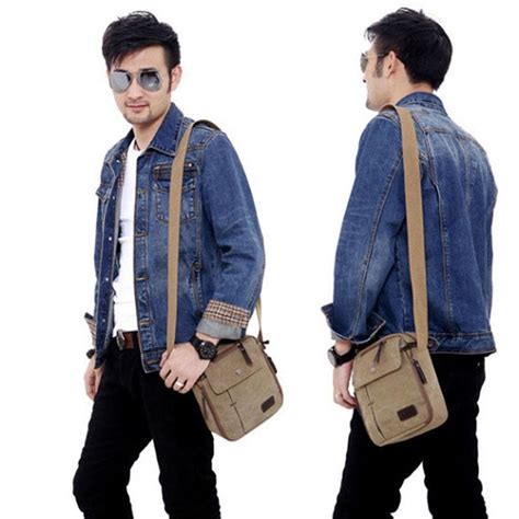 Buy Men Vintage Canvas Multifunction Travel Satchel Messenger Shoulder Bag At Affordable