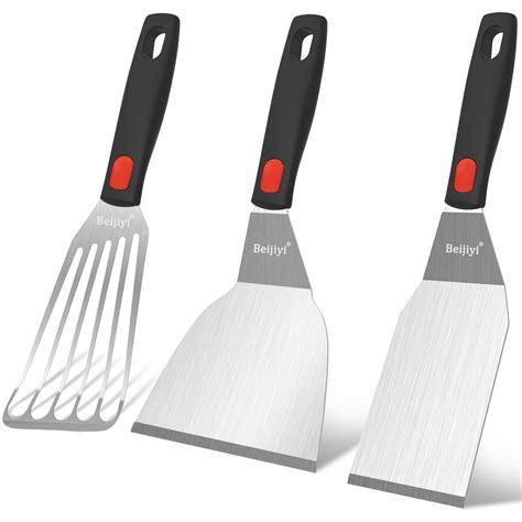 beijiyi stainless steel spatula set heavy duty small metal spatula