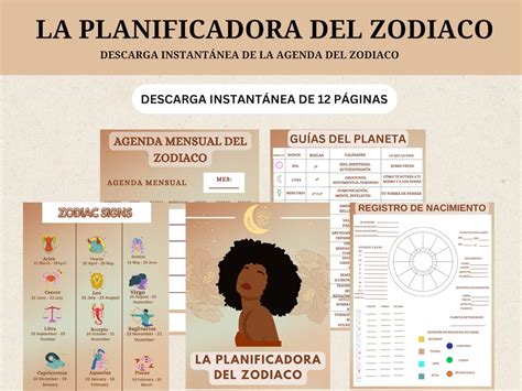 Planificador Digital Del Zodiaco Carta Natal Afirmaci N Para Cada