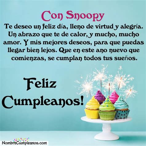 Feliz Cumplea Os Con Snoopy Tartas Tarjetas Deseos