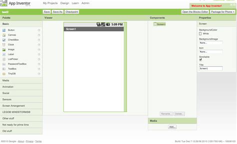 App Inventor Interface App Interface Inventor Android Own Create Play