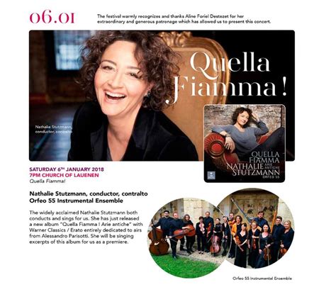 Konzert Nathalie Stutzmann Gstaad New Year Music Festival 2018