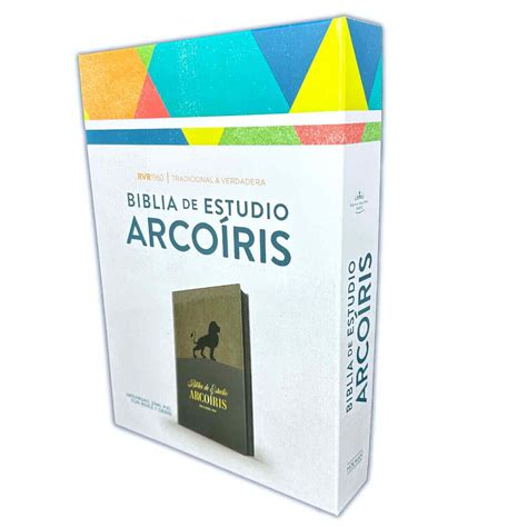 Biblia De Estudio Arco Iris Con Cierre RV1960 Leon Ubuy India