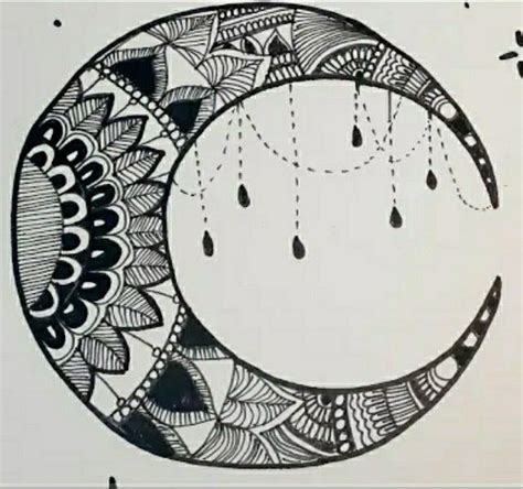 Easy Moon Mandala Art In 2021 Mandala Art Moon Mandala Mandala