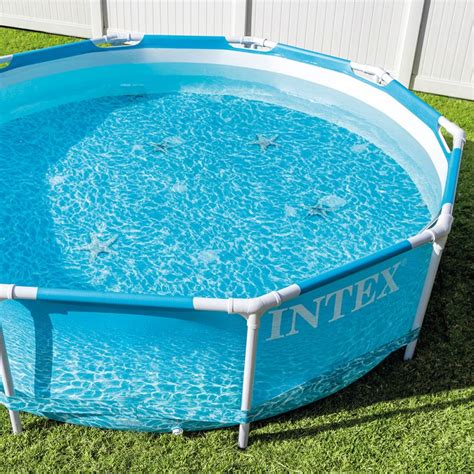 Piscine Metal Frame Oc An Intex Easy Set X M Bleu Np