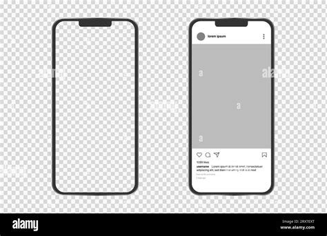 Realistic modern phone frame template. Vector Stock Vector Image & Art - Alamy