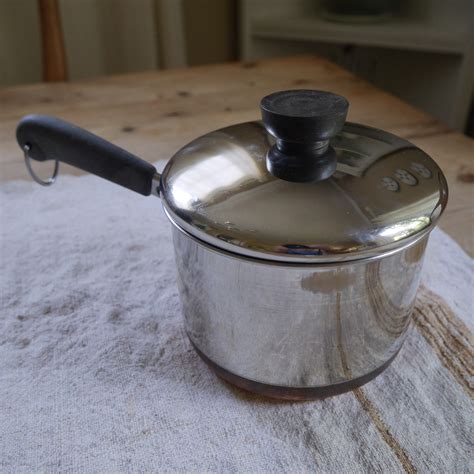 Vintage Revere Ware 1 1 2 Qt Sauce Pan With Copper Clad Etsy