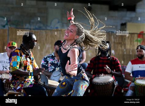 May Bavaria W Rzburg A Visitor Of The Africa Festival Dances