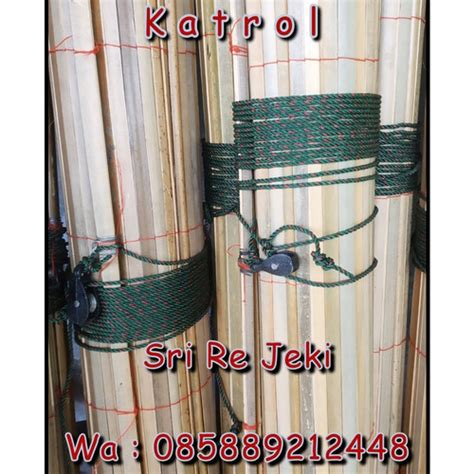 Jual Tirai Bambu Ukuran 1 X 3 M Sudah Dengan Katrol Siap Pasang Kerai