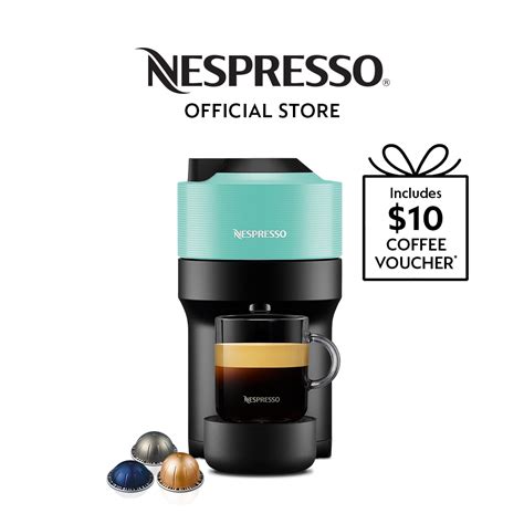 Nespresso Vertuo Pop Coffee Machine Aqua Mint Shopee Singapore