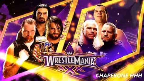 Wwe Wrestlemania Match Card The Shield Vs New Age Outlaws And Kane