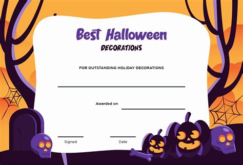 Halloween Costume Award Certificates 15 Free PDF Printables