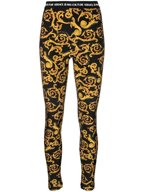 Versace Jeans Couture Sketch Couture Print Leggings Farfetch