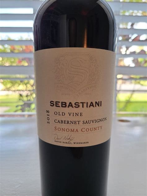 Sebastiani Vineyards Winery Cabernet Sauvignon Old Vine Sonoma