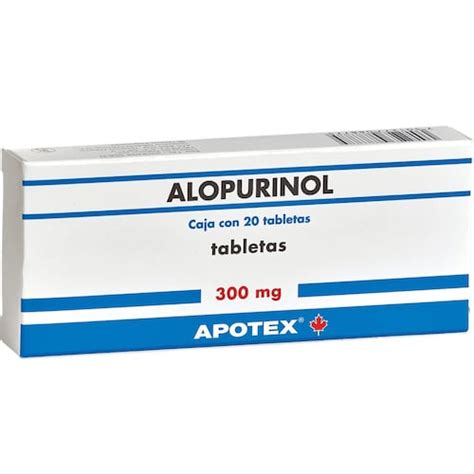 Alopurinol Caja Blister 20 Tabletas De 300 Mg