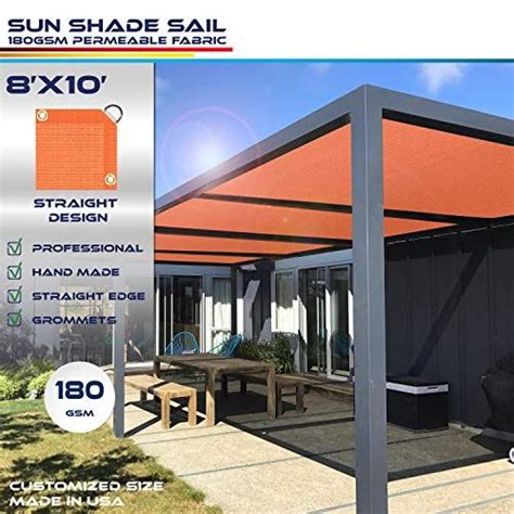 Windscreen4less Straight Edge Sun Shade Sailrectangle Outdoor Shade