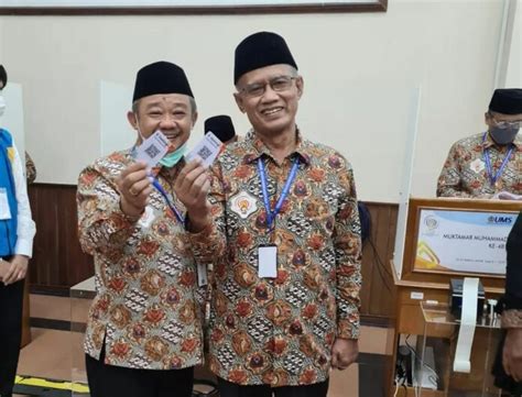 Haedar Nashir Dan Abdul Mu Ti Kembali Pimpin PP Muhammadiyah 2022 2027