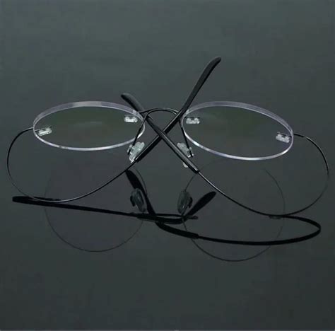 Steve Jobs Star Style Ultra Light Memory Titanium Rimless Myopia