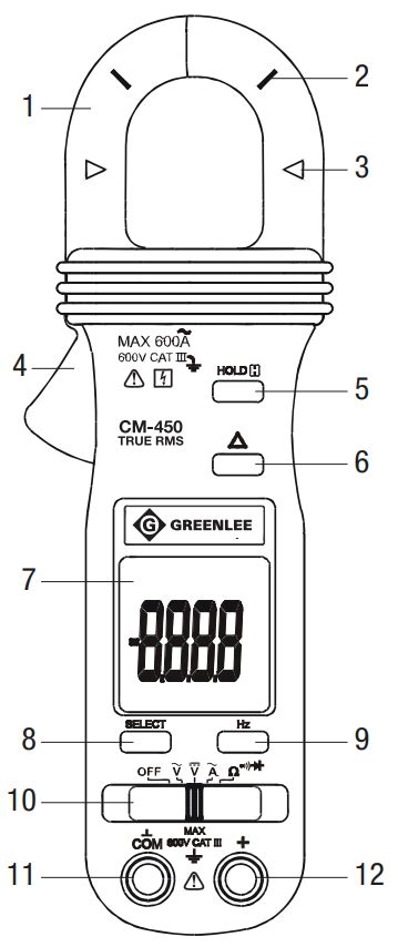 Greenlee Cm Digital Clamp Meter Instruction Manual