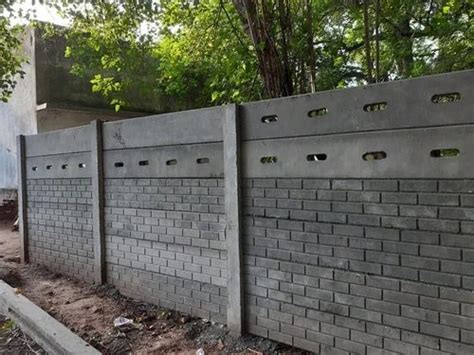 Prefab Rcc Readymade Precast Compound Wall For Outdoor Thickness