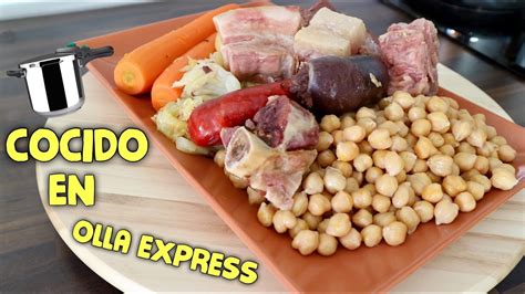 COCIDO MADRILEÑO RECETA FÁCIL EN OLLA EXPRESS YouTube