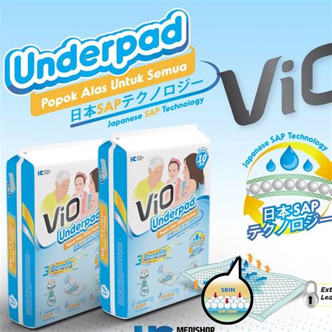 Jual VIO UNDERPADS 60X90 ISI10 PCS Shopee Indonesia