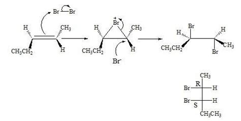 2022 UPDATED!!! Draw the mechanism, including the intermediate bromonium ion, generated in the ...