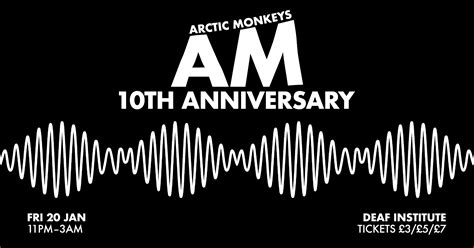 Arctic Monkeys AM Album: 10th Anniversary at The Deaf Institute, Manchester on 20th Jan 2023 ...