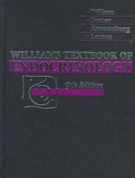 Williams Textbook Of Endocrinology Hardcover 9780721661520 Ebay