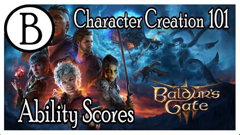 Character Creation 101 For Baldurs Gate 3 Ability Scores Youtube