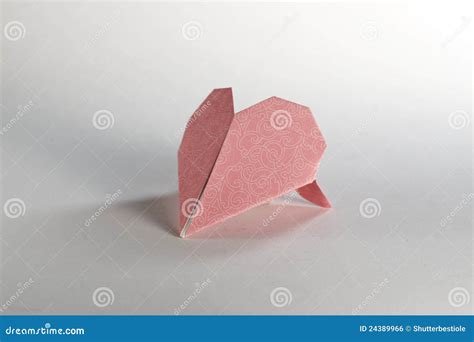 Het Hart Van De Origami Stock Foto Image Of Creatief 24389966