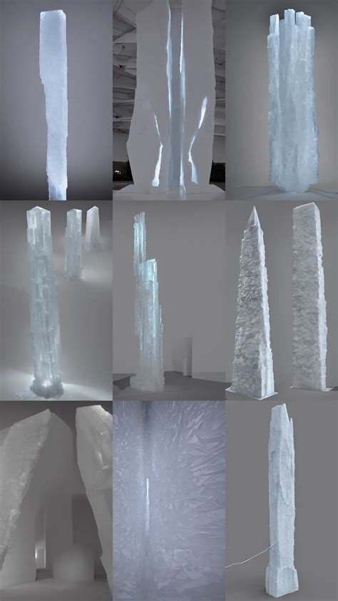 Concept Art Table Material Is Transparent Ice Stable Diffusion