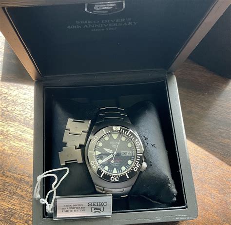 Sale Seiko Skz K Men S Titanium Th Anniversary Divers Watch