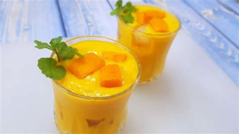 Refreshing Mango Lassi In Just 2 Minutes এই গরমে মাত্র ২ মিনিটেই