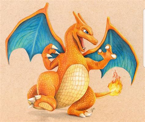 Easy Charizard Pencil Drawing