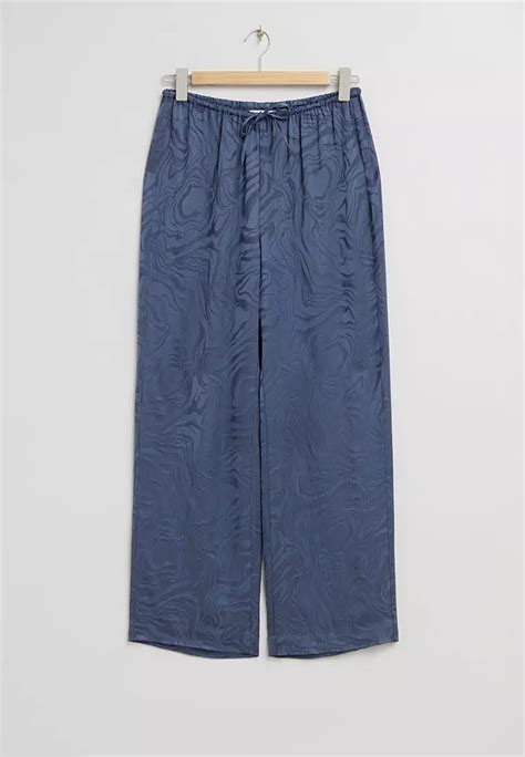 Buy Other Stories Jacquard Patterned Drawstring Trousers Online