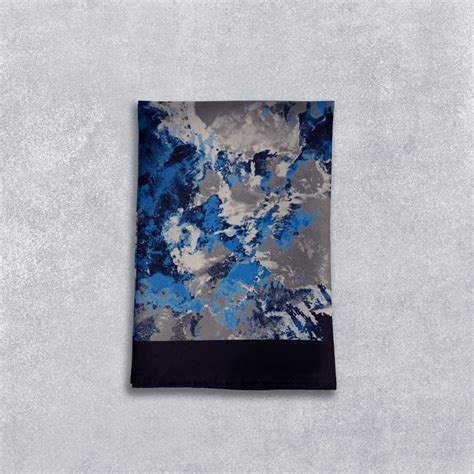 Saphire Ocean Silk Pocket Square East Bengal Closet