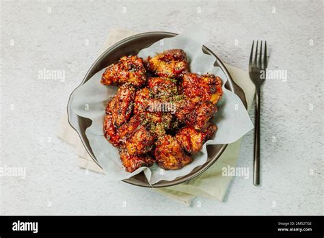 Yangnyeom Chicken Korean Style Seasoned Fried Chicken This Dish Is