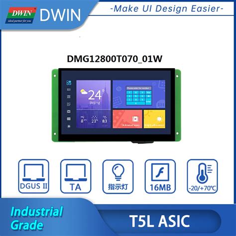 Dwin Inch Industrial Grade Hmi Display Arduino Plc Touch