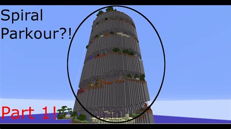 Spiral Parkour Part 1 Minecraft Parkour Youtube