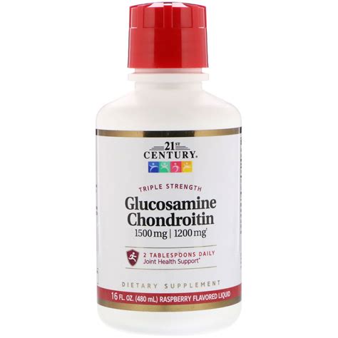 21st Century, Triple Strength Liquid Glucosamine Chondroitin, Raspberry ...