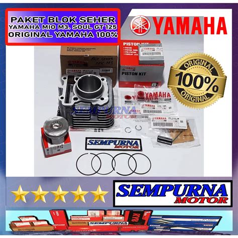 Jual Paket Blok Block Seher Cylinder Plus Piston Kit Komplit Mio M3